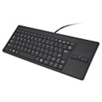 82 Keys USB Wired Keyboard with Touchpad and Hub Port Ultra Slim Keyboard for Laptop and Desktop Home Office Keyboard