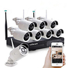 8CH 960P HD CCTV Camera Wireless NVR Kit Security System WIfi Ip Kit