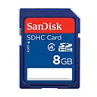 8GB SanDisk SDHC Memory Card