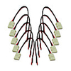 8mm 2Pin 10Pcs LED Strip Connectors For 3528 Single Color LED Strip