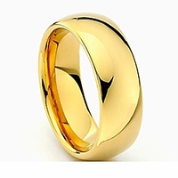 8mm gold tone men
