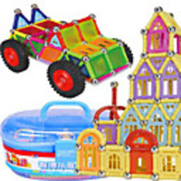 8mm Magnet Toy Magnetic Blocks Magnetic Sticks Magnetic Tiles Magnet Toy Building Blocks Plastic Magnet Lovely Kid