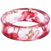 8mm ocean style transparent plastic resin wedding band cocktail party ring (red,  6)