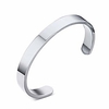 8mm width surface bracelet bangle women and men stainless steel bracelet men silver/gold/black color (gold)