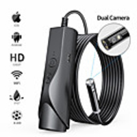 8mm Wifi Endoscope Camera IP67 Waterproof WiFi Borescope 1080P HD Dual Inspection Camera for Android Iphone iOS With 8 LED 10M