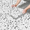 8pcs Creative Kitchen Bathroom Living Room Floor Sticker Non-slip Waterproof Wear-resistant Broken Star White Rock Terrazzo Floor Sticker miniinthebox