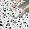 8pcs Creative Kitchen Bathroom Living Room Floor Sticker Non-slip Waterproof Wear-resistant Simple European Element Terrazzo Floor Sticker miniinthebox