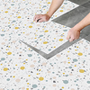 8pcs Creative Kitchen Bathroom Living Room Floor Stickers Non-slip Waterproof And Wear-resistant Color Polka Dot Terrazzo Floor Stickers miniinthebox