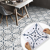 8pcs Creative Kitchen Bathroom Living Room Floor Stickers Non-slip Waterproof And Wear-resistant Plain Blue Terrazzo Floor Stickers miniinthebox
