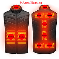 9 Areas Heated Vest Men