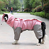 9 colors optional,  10 sizes,  waterproof 4 legs pets raincoat for small medium large dogs