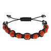 9 Hematite Braided Fully-Jewelled Bracelet
