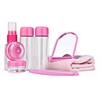 9 in 1 Carry-on Travel Toiletry Bag Kit with Bottles Jars SB6551