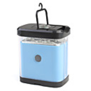 9 LED Carry-on Telescopic Light With Compass Camping Light Blue 3XAA