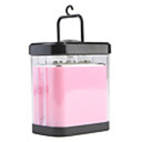 9 LED Carry-on Telescopic Light With Compass Camping Light Pink 3XAA