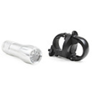 9 LED Flashlight Bike Light 3xAAA Silver