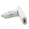 90 Degree Swivel Car Charger for Apple iPhone 4/3G/3GS (White)