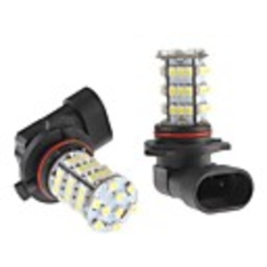 9006 4W 54x3528 SMD White LED Bulb for Car Fog Lamp (12V,  2-Pack)