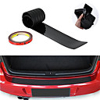 90cm -- Universal Car Black Rear Bumper Protector Plate Rubber Cover Guard Trim Pad
