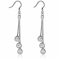 925 sterling silver bead dangling drop earrings long tassel threader jewelry for women