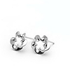 925 Sterling Silver Decoration Platinum Plated Earrings