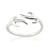 925 sterling silver deer adjustable antler ring 1.4g (big size)