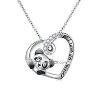 925 sterling silver engraved my best friend cute animal dog pendant necklace for women gift,  18 rolo chain
