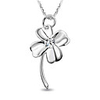 925 Sterling Silver Platinum Plated Pendant with Shining Rhinestone