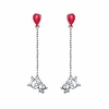 925 sterling silver red balloon pig stud dangle earrings for women birthday gift (03_pig balloon stud dangle earrings)