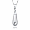 925 sterling silver urn pendant necklace teardrop cremation jewelry for ashes memorial keepsake for women miniinthebox