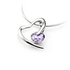 925 Sterling Silver With CZ Cubic Zirconia Decoration Platinum Plated Pendant