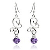 925 Sterling Silver With Platinum Plated Earrings