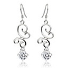 925 Sterling Silver With Platinum Plated Earrings