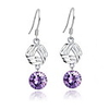 925 Sterling Silver With Platinum Plated Earrings
