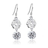 925 Sterling Silver With Platinum Plated Earrings