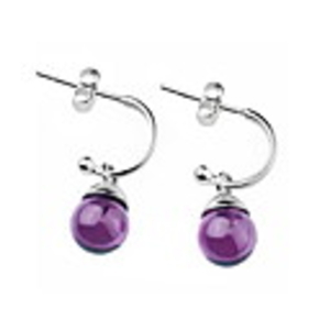 925 Sterling Silver With Platinum Plated Earrings