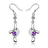 925 Sterling Silver With Platinum Plated Earrings with Shining Rhinestone