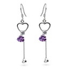 925 Sterling Silver With Platinum Plated Earrings with Shining Rhinestone