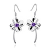 925 Sterling Silver With Platinum Plated Earrings with Shining Rhinestone