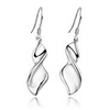 925 Sterling Silver With Platinum Plated Earrings with Shining Rhinestone