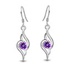 925 Sterling Silver With Platinum Plated Earrings with Shining Rhinestone