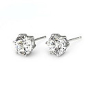 925 Sterling Silver With Top Quality Crystal Decoration Platinum Plated Earrings