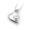 925 Sterling Silver With Top Quality Crystal Decoration Platinum Plated Pendant
