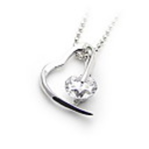 925 Sterling Silver With Top Quality Crystal Decoration Platinum Plated Pendant