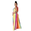 9456 european and american cross-border new style contrasting casual wide-leg women