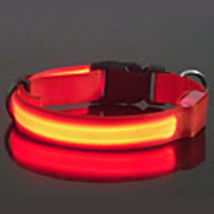 9Protecollar - Adjustable Night Safety Double-Sided LED Dog Collar (Assorted Colors)