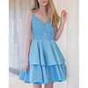 A-Line Beautiful Back Minimalist Homecoming Cocktail Party Dress V Neck Sleeveless Short / Mini Lace with Tier 2020