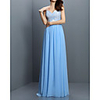 A-Line Beautiful Back Sexy Wedding Guest Formal Evening Dress V Neck Sleeveless Floor Length Chiffon with Pleats 2020
