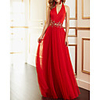 A-Line Beautiful Back Sexy Wedding Guest Formal Evening Dress V Neck Sleeveless Floor Length Tulle with Sash / Ribbon Pleats Appliques 2020