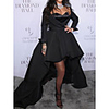 A-Line Celebrity Style Vintage Prom Formal Evening Dress Sweetheart Neckline Long Sleeve Asymmetrical Satin with Pleats 2020